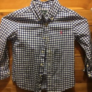**2/$15** RL Long Sleeve Button Down (Boys sz 5)